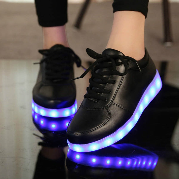 USB Charger LED Glowing Sneakers