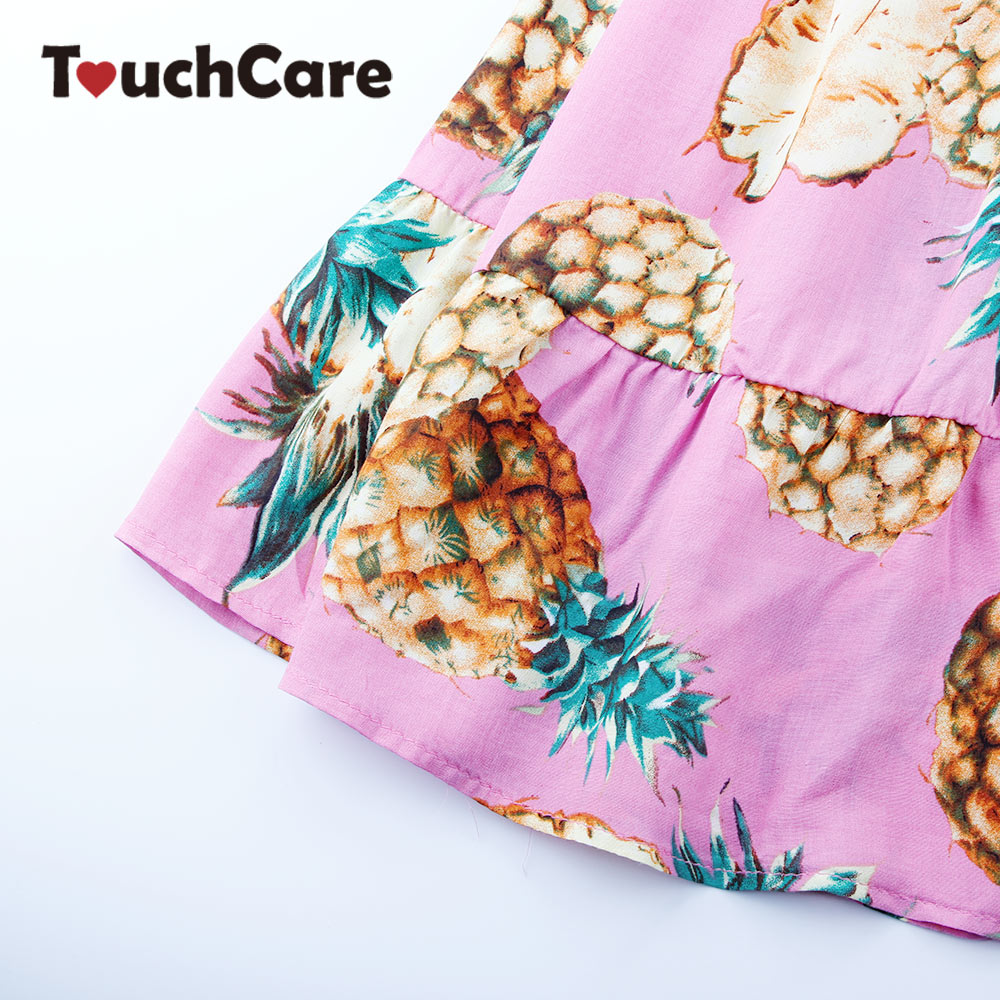 Pineapple Print Off Shoulder Clothing Set