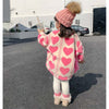 Cute Heart Pattern Warm Jacket