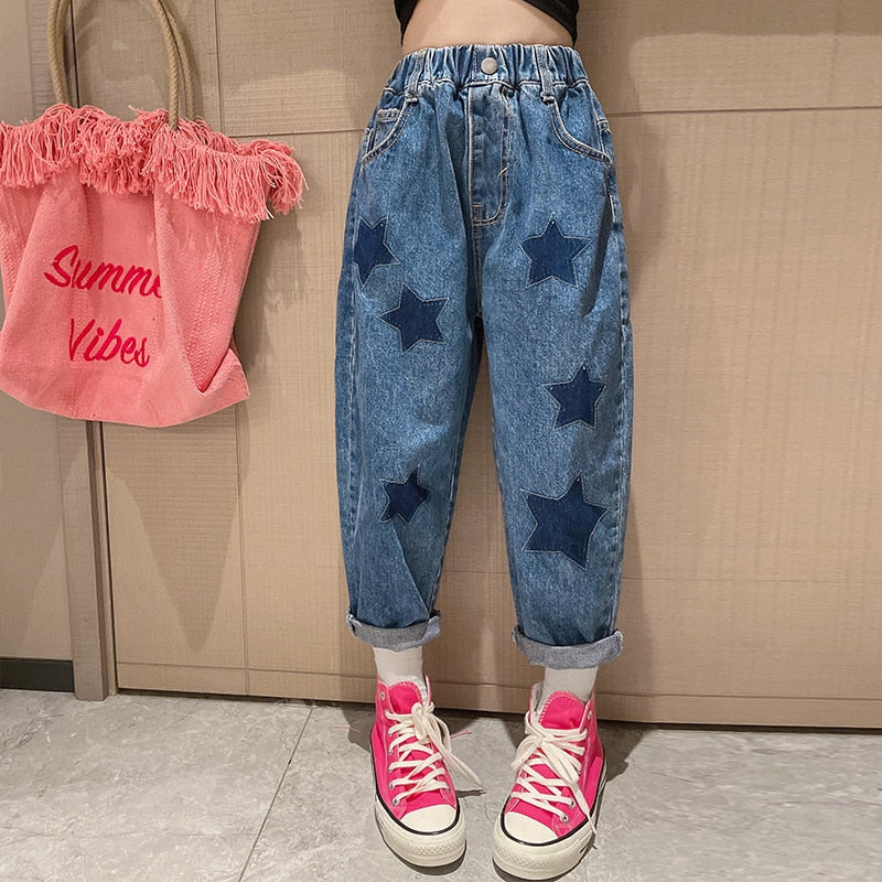 Star Print Jeans