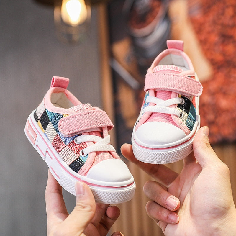 Canvas Floral Sneakers